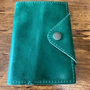Portland Leather Small Snap Notebook Cowboy Mint